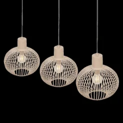 Hanglampen|Ygo Hanglamp GILA 3Del. Met. Zand