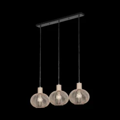 Hanglampen|Ygo Hanglamp GILA 3Del. Met. Zand