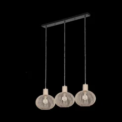 Hanglampen|Ygo Hanglamp GILA 3Del. Met. Zand