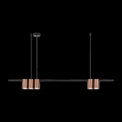 Hanglampen|Ygo Hanglamp ISE 5Del. Geborst. Brons/Zwart