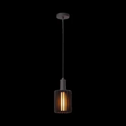 Hanglampen|Ygo Hanglamp LAMBRES 1Del. Zwart