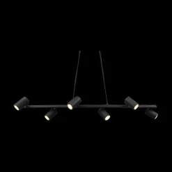 Hanglampen|Ygo Hanglamp MARLEY 6-Delig Metaal Zwart