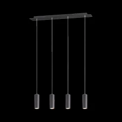 Hanglampen|Ygo Hanglamp MARLEY 4-Delig Metaal Zwart