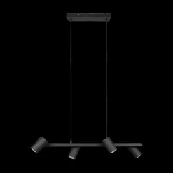 Hanglampen|Ygo Hanglamp MARLEY 4-Delig Metaal Zwart