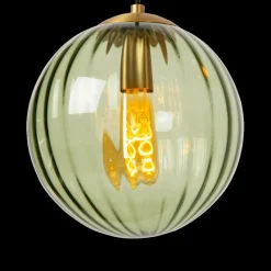 Hanglampen|Ygo Hanglamp MONSARAZ 1Del. Glas Groen