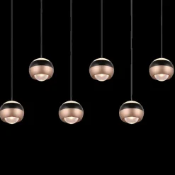 Hanglampen|Ygo Hanglamp ORBIT 8Del. Zwart/Coffee