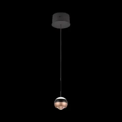 Hanglampen|Ygo Hanglamp ORBIT 1Del. Zwart/Coffee