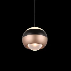 Hanglampen|Ygo Hanglamp ORBIT 1Del. Zwart/Coffee