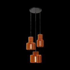 Hanglampen|Ygo Hanglamp ROLLO 3Del. Terracotta
