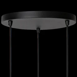 Hanglampen|Ygo Hanglamp ROSAS 3Del. Rond Zwart/Goud