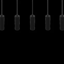 Hanglampen|Ygo Hanglamp SOKA 5Del. Metaal Zwart