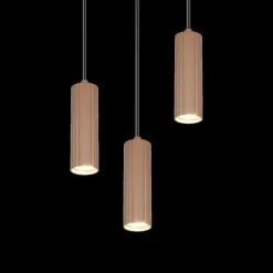 Hanglampen|Ygo Hanglamp SOKA 3Del. Metaal Coffee