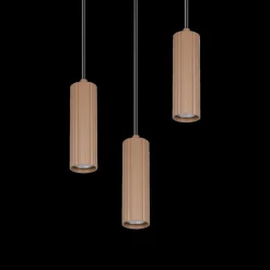 Hanglampen|Ygo Hanglamp SOKA 3Del. Metaal Coffee