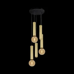 Hanglampen|Ygo Hanglamp TABOO 5Del. Goud