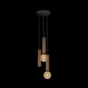 Hanglampen|Ygo Hanglamp TABOO 3Del. Zwart/Brons