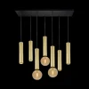 Hanglampen|Ygo Hanglamp TABOO 7Del. Zwart/Goud