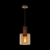 Hanglampen|Ygo Hanglamp TOLEDO 1Del. Koper/Glas Amber