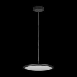 Hanglampen|Ygo Hanglamp TRAY 1Del. Met. Mat Zwart