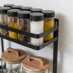 Keukenaccessoires|Ygo Hangrek/Keukenrolhouder KARAS Metaal Zwart