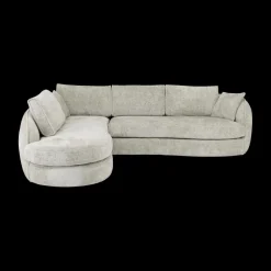 Hoeksalons|Ygo Hoeksalon ACHIEL Longchair Links Turtledove B313