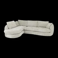 Hoeksalons|Ygo Hoeksalon ACHIEL Longchair Links Turtledove B313