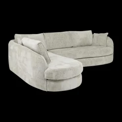 Hoeksalons|Ygo Hoeksalon ACHIEL Longchair Links Turtledove B313