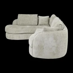 Hoeksalons|Ygo Hoeksalon ACHIEL Longchair Links Turtledove B313