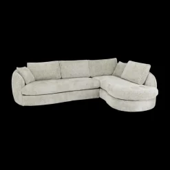 Hoeksalons|Ygo Hoeksalon ACHIEL Longchair Rechts Turtledove B313