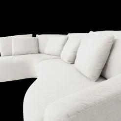 Hoeksalons|Ygo Hoeksalon ARIEL Longchair Rechts Barmon Coconut