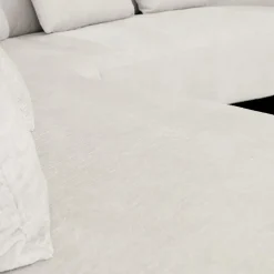 Hoeksalons|Ygo Hoeksalon ARIEL Longchair Rechts Barmon Coconut