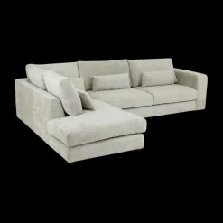 Hoeksalons|Ygo Hoeksalon ATLAS Greige Longchair Links B327