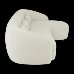 Hoeksalons|Ygo Hoeksalon AUGUST Cream Longchair Rechts B293