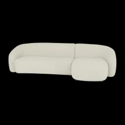 Hoeksalons|Ygo Hoeksalon AUGUST Cream Longchair Rechts B293