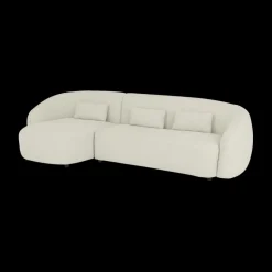 Hoeksalons|Ygo Hoeksalon AUGUST Cream Longchair Links B293