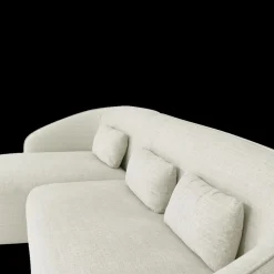 Hoeksalons|Ygo Hoeksalon AUGUST Cream Longchair Links B293