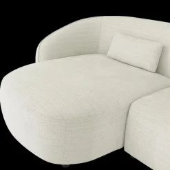 Hoeksalons|Ygo Hoeksalon AUGUST Cream Longchair Links B293