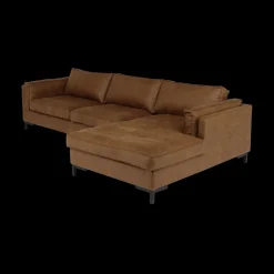 Hoeksalons|Ygo Hoeksalon AXEL Longchair Rechts Cognac