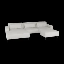 Hoeksalons|Ygo Hoeksalon BEMTHE Longchair Links Grijs B329