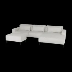 Hoeksalons|Ygo Hoeksalon BEMTHE Longchair Rechts Grijs B329