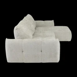 Hoeksalons|Ygo Hoeksalon CARPO Semona Greige Longchair Rechts B337