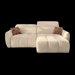 Hoeksalons|Ygo Hoeksalon CECILE Beige met Elektrische Diepteverstelling B263