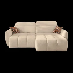 Hoeksalons|Ygo Hoeksalon CECILE Beige met Elektrische Diepteverstelling B263