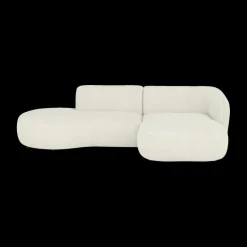 Hoeksalons|Ygo Hoeksalon CONCA Longchair Rechts Ivoor