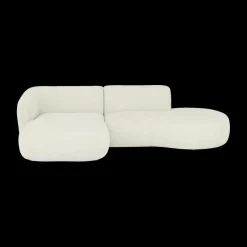 Hoeksalons|Ygo Hoeksalon CONCA Longchair Links Ivoor