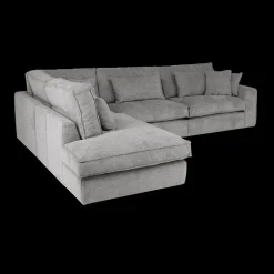 Hoeksalons|Ygo Hoeksalon CYLLENE Longchair Links Grijs