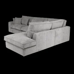 Hoeksalons|Ygo Hoeksalon CYLLENE Longchair Rechts Grijs