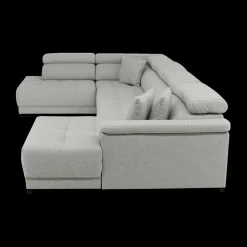 Hoeksalons|Ygo Hoeksalon FIRENZE Hoek Links Grijs - Elektrische diepteverstelling