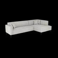 Hoeksalons|Ygo Hoeksalon FRISCO Hoek Rechts Fossil Grey B288