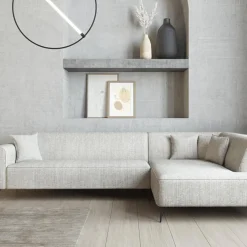 Hoeksalons|Ygo Hoeksalon FRISCO Hoek Rechts Fossil Grey B308