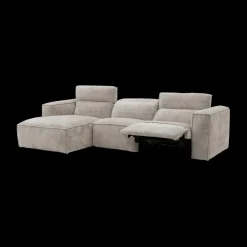 Hoeksalons|Ygo Hoeksalon GASTON Greige Longchair Links B311